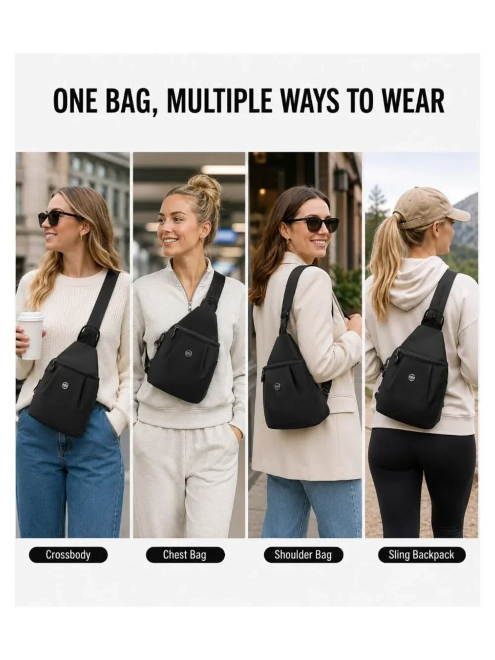 N/A sling backpack